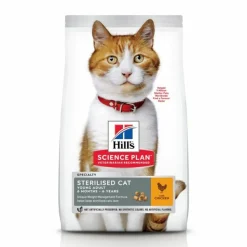 HILL'S - Croquettes chat science plan sterilised young adult poulet - hill's 15 kg