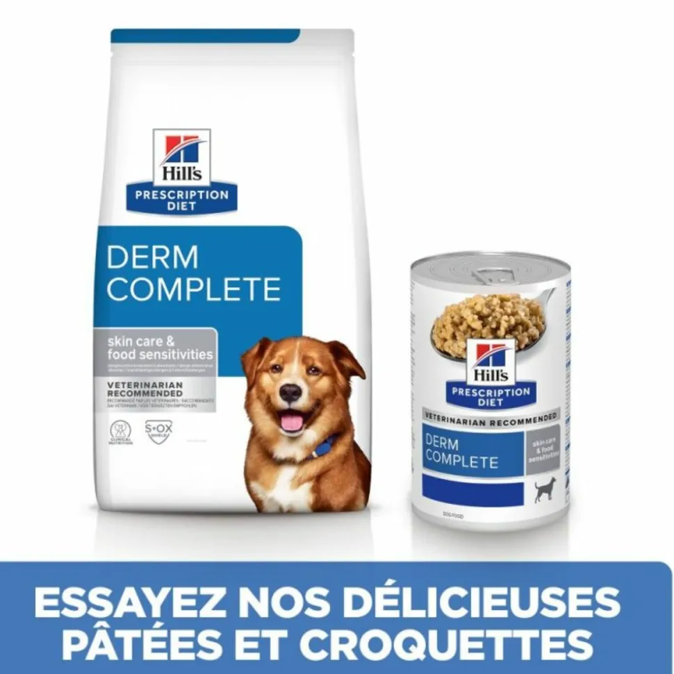 HILL'S - Croquettes chien adult prescription diets derm complete - hill's 12 kg
