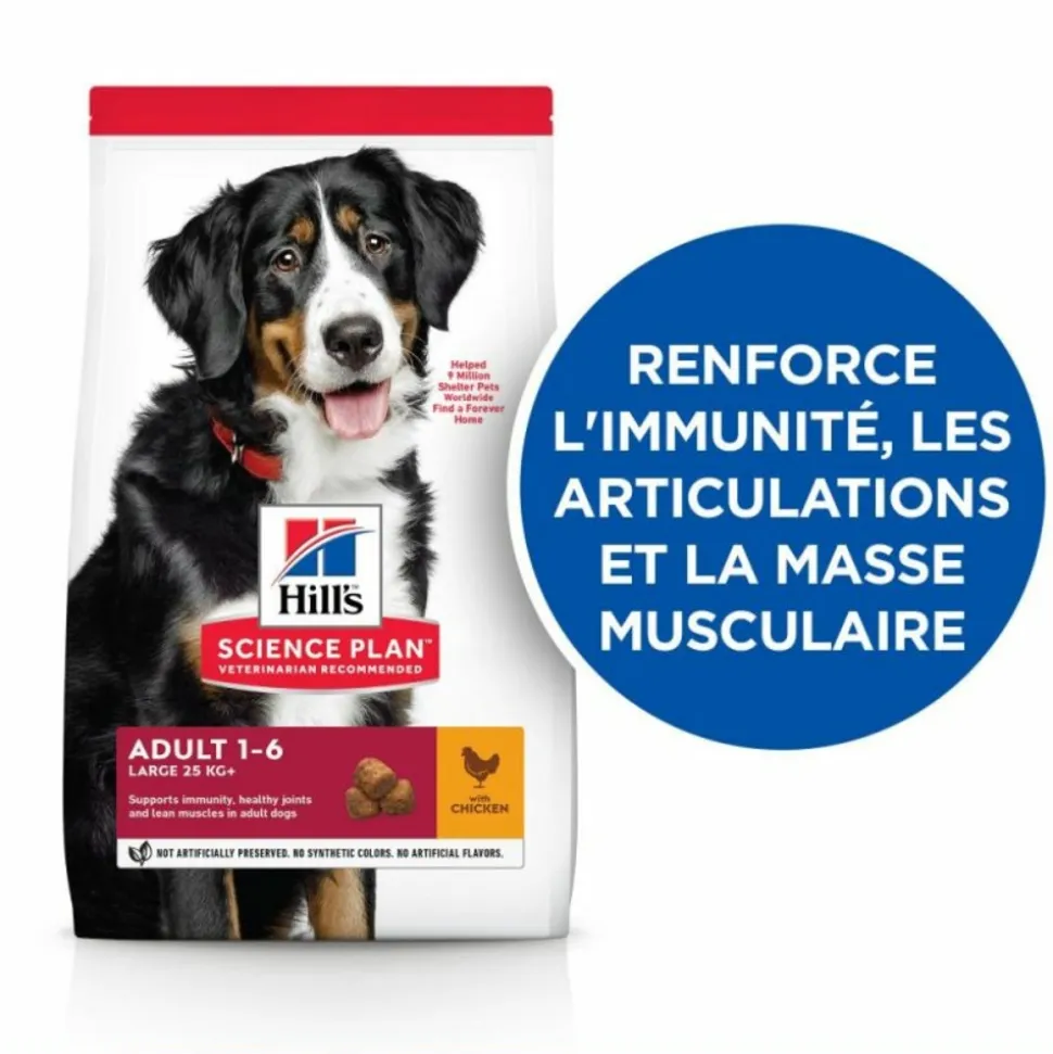 HILL'S - Croquettes chien science plan adulte large poulet - hill's 18 kg