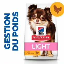 HILL'S - Croquettes chien science plan adulte light small & mini poulet - hill's 6 kg