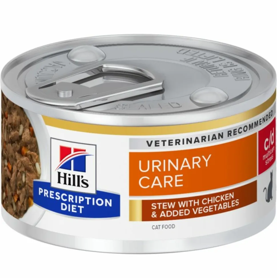 HILL'S - Patee chat adult prescription diets c/d urinary stress (mijoté) - hill's 24*82 g