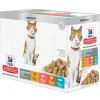 HILL'S - Patee chat science plan adult sterilised young adult mixte 4 saveurs (sachet) - hill's 12*85 g