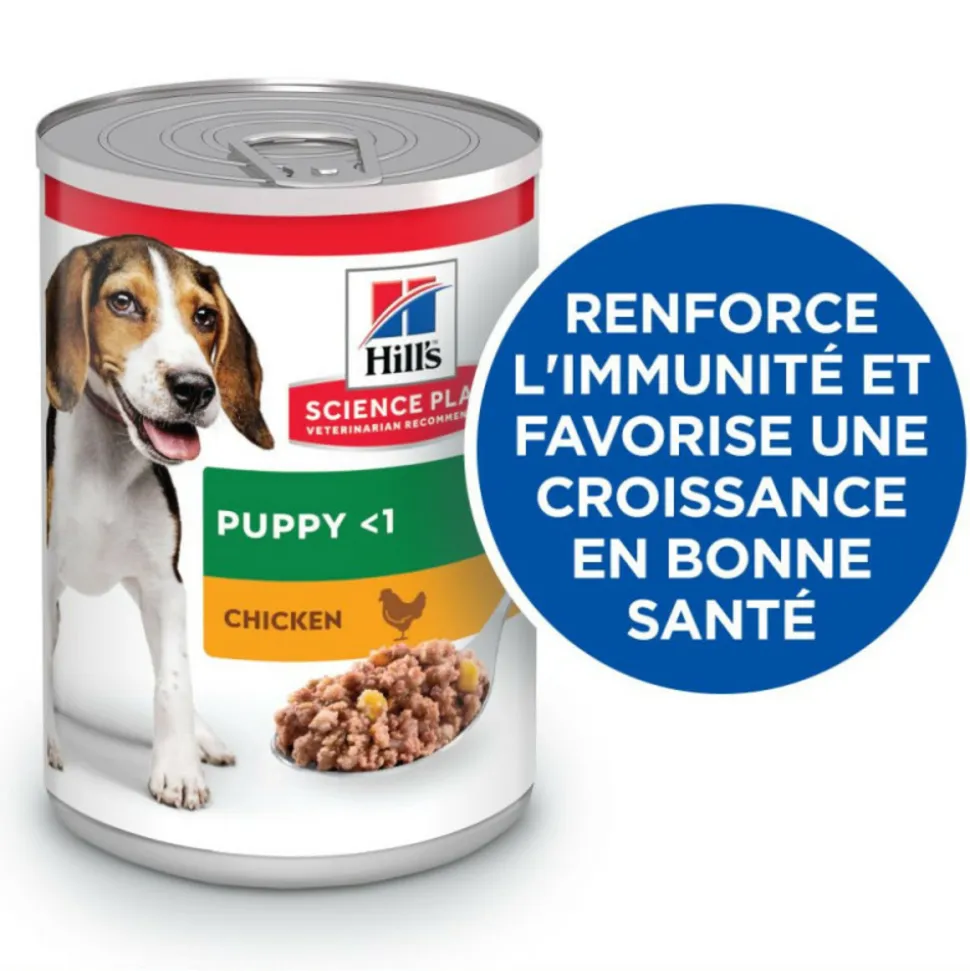 HILL'S - Patees chien science plan puppy poulet (boite) - hill's 12*370 g