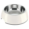 HUNTER - Mangeoire pour chiens mélamine acier inoxydable blanc 350 ml (NULL,5 x 18,5 x 9,5 cm)