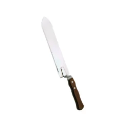 ICKO APICULTURE - Couteau inox dent 1 coté en 280mm