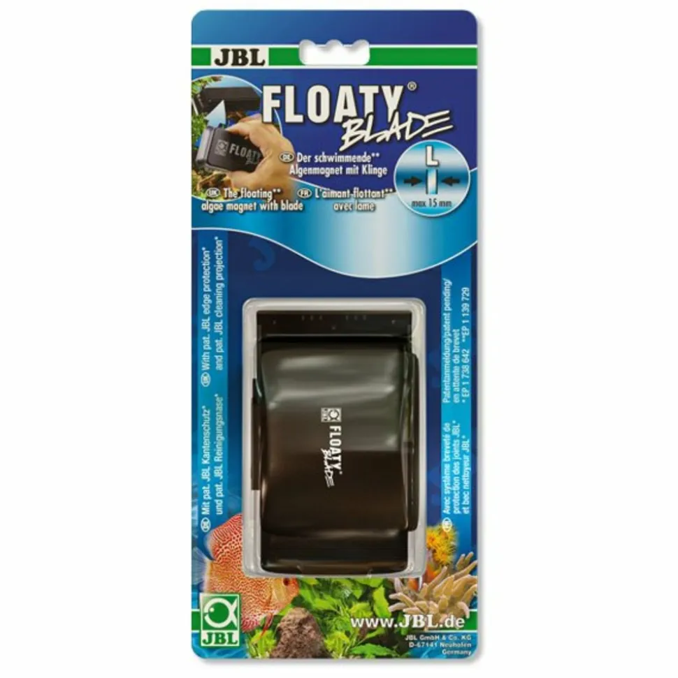 JBL - Floaty blade l : aimant pour vitre d'aquarium avec lame