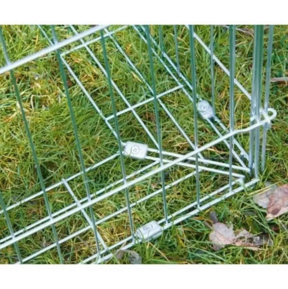 KERBL - Kerbl - enclos extérieur pour rongeur - antifugue - 180 x 90 x 75 cm - gris - sécurisé