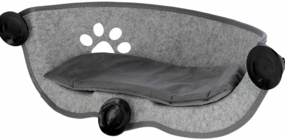KERBL - Lit de bronzage de fenêtre pour chat filzino 70x26x26 cm gris