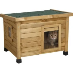 KERBL - Maison pour chat rustica 57x42x45cm - bois