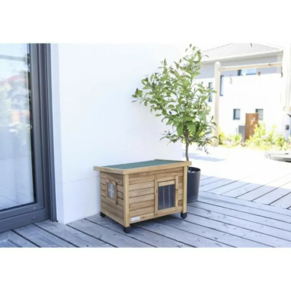 KERBL - Maison pour chat rustica 57x42x45cm - bois
