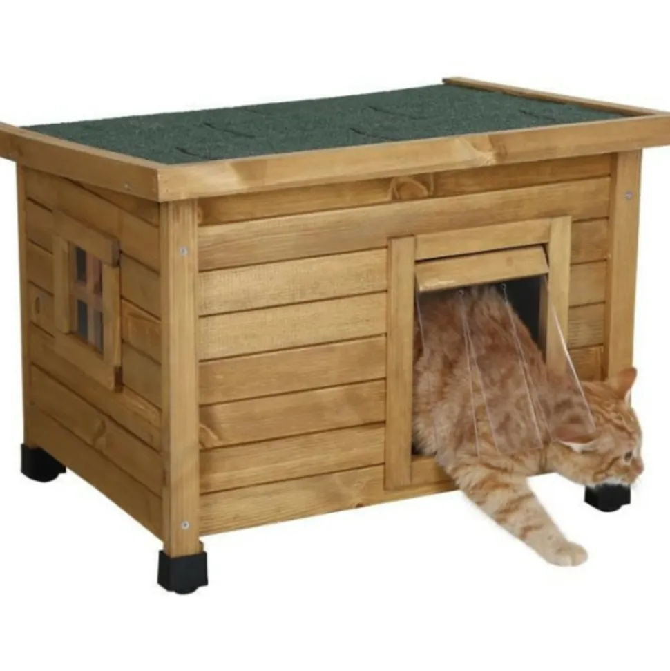 KERBL - Maison pour chat rustica 57x42x45cm - bois