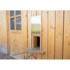 KERBL - Porte poulailler coulissante - kerbl - alu - 22 x 33 cm - taille s