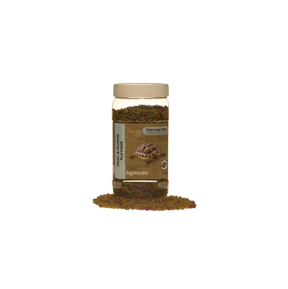 KOMODO - Granulés goût fruit et fleurs pour tortues de terre : 340gr