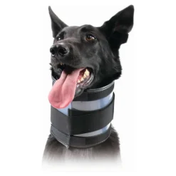 KVP - Collier cervical pour chiens noir (18-53 cm)