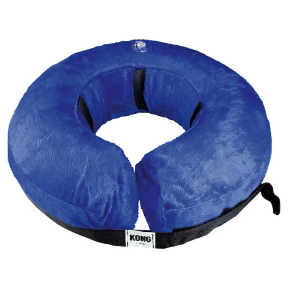 KVP - Collier de récupération pour chiens kong cloud bleu gonflable (33-46 cm)