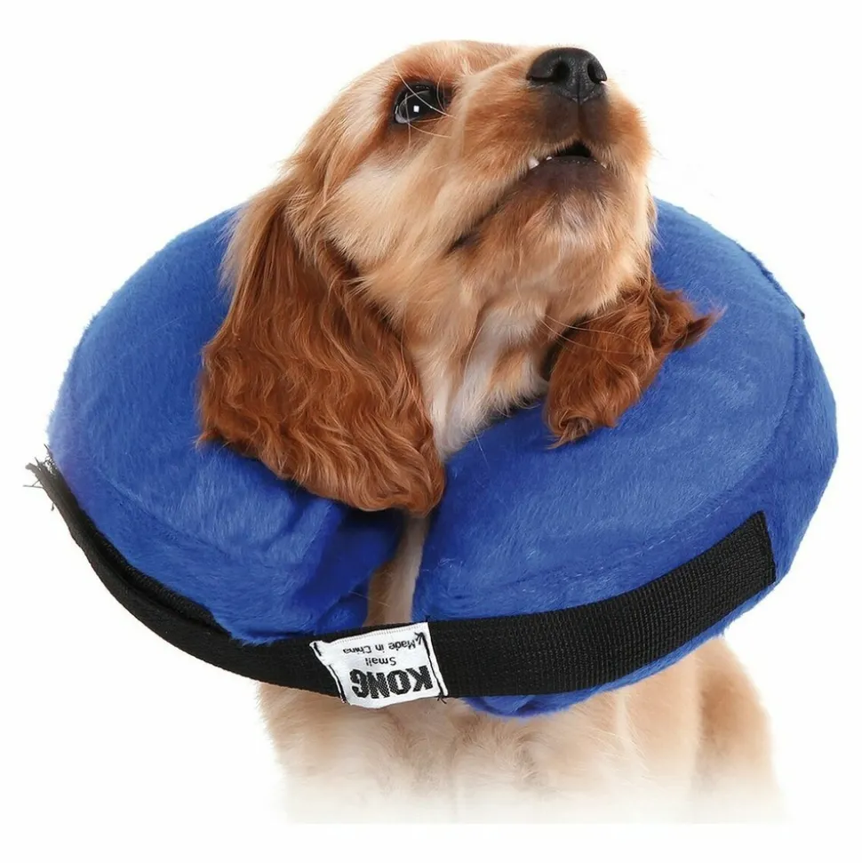 KVP - Collier de récupération pour chiens kvp kong cloud bleu gonflable (33-46 cm)