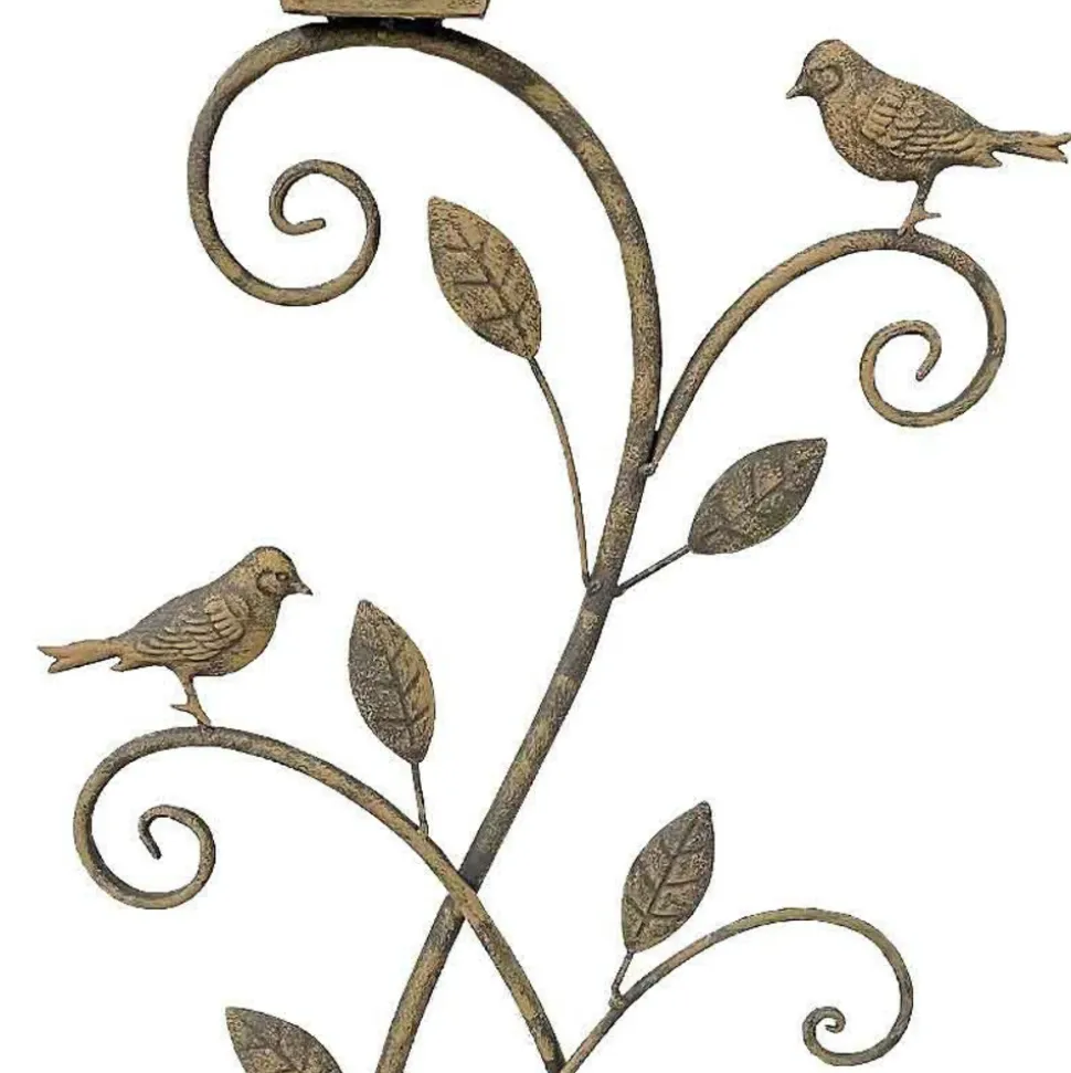 LA GRANDE PRAIRIE - Nichoir oiseaux fer 32x11x105cm