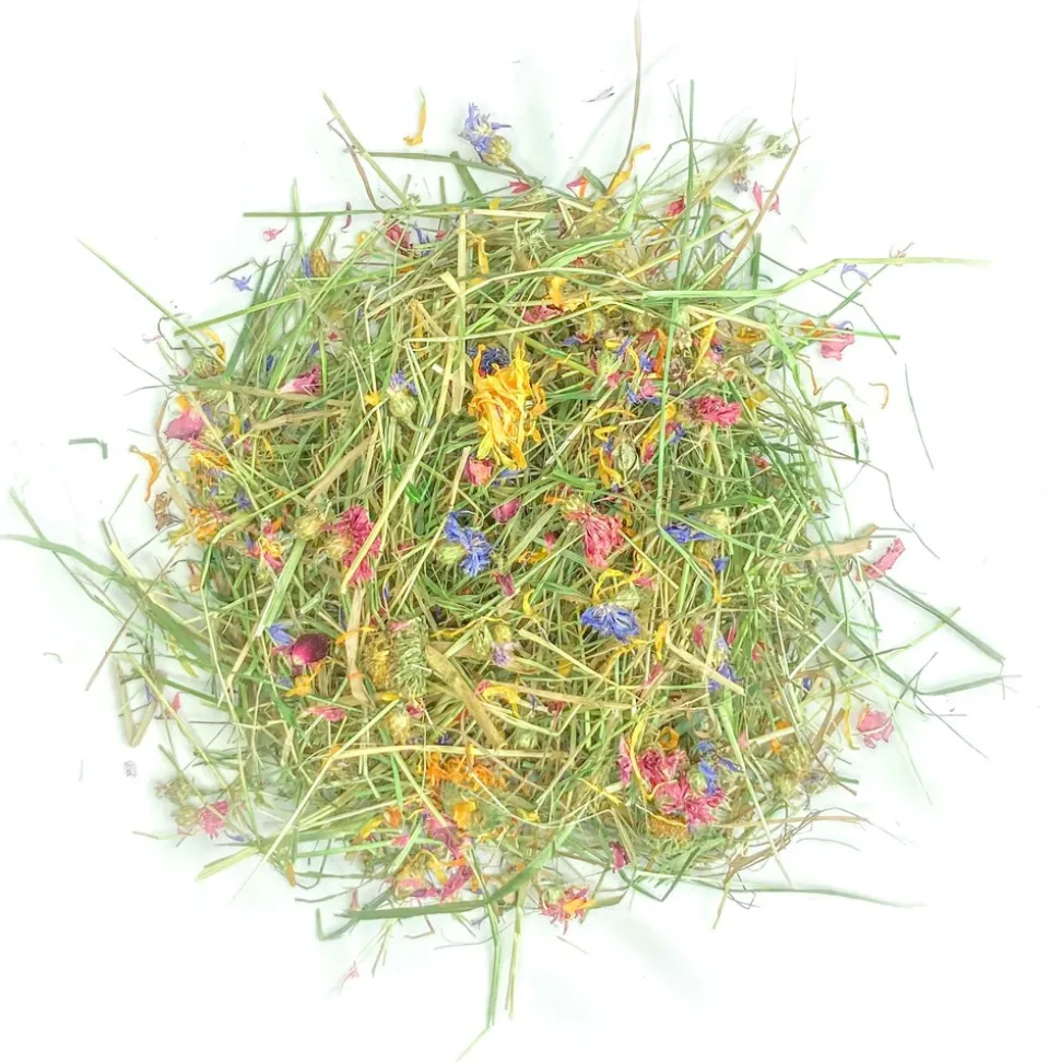 L'EDEN DES PATTOUNES - Foin aromatisé aux fleurs de soucis pour lapins et rongeurs