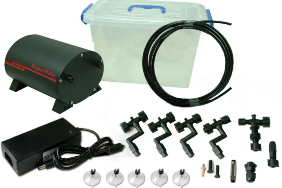 LUCKY REPTILE - Pulvérisateur automatique - super rain 2 - système d'humidification pour terrarium / paludarium destiné aux reptiles, amphibiens