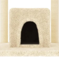 MAISON EXCLUSIVE - Arbre à chat avec griffoirs en sisal crème 154 cm