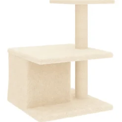 MAISON EXCLUSIVE - Arbre à chat avec griffoirs en sisal crème 48 cm