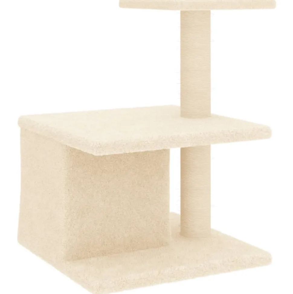 MAISON EXCLUSIVE - Arbre à chat avec griffoirs en sisal crème 48 cm