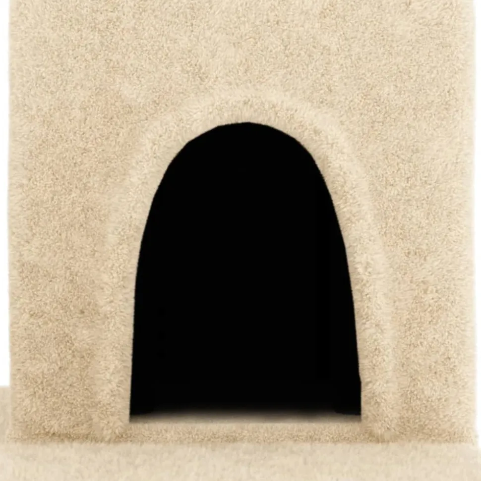MAISON EXCLUSIVE - Arbre à chat avec griffoirs en sisal crème 154 cm