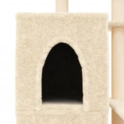 MAISON EXCLUSIVE - Arbre à chat avec griffoirs en sisal crème 97 cm