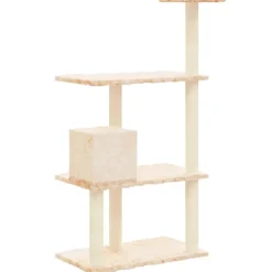 MAISON EXCLUSIVE - Arbre à chat avec griffoirs en sisal crème 119 cm