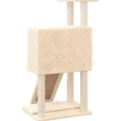 MAISON EXCLUSIVE - Arbre à chat avec griffoirs en sisal crème 96 cm
