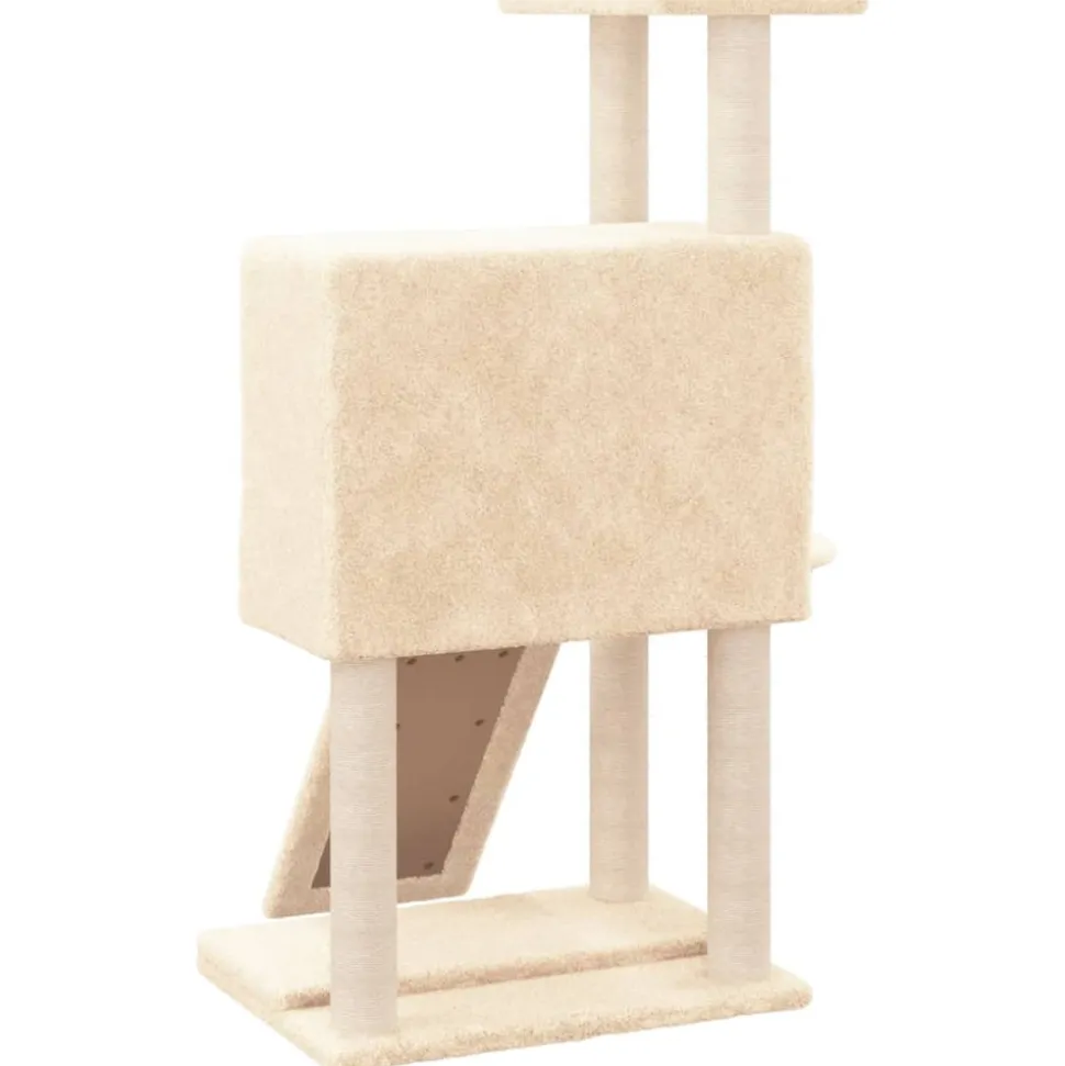 MAISON EXCLUSIVE - Arbre à chat avec griffoirs en sisal crème 96 cm