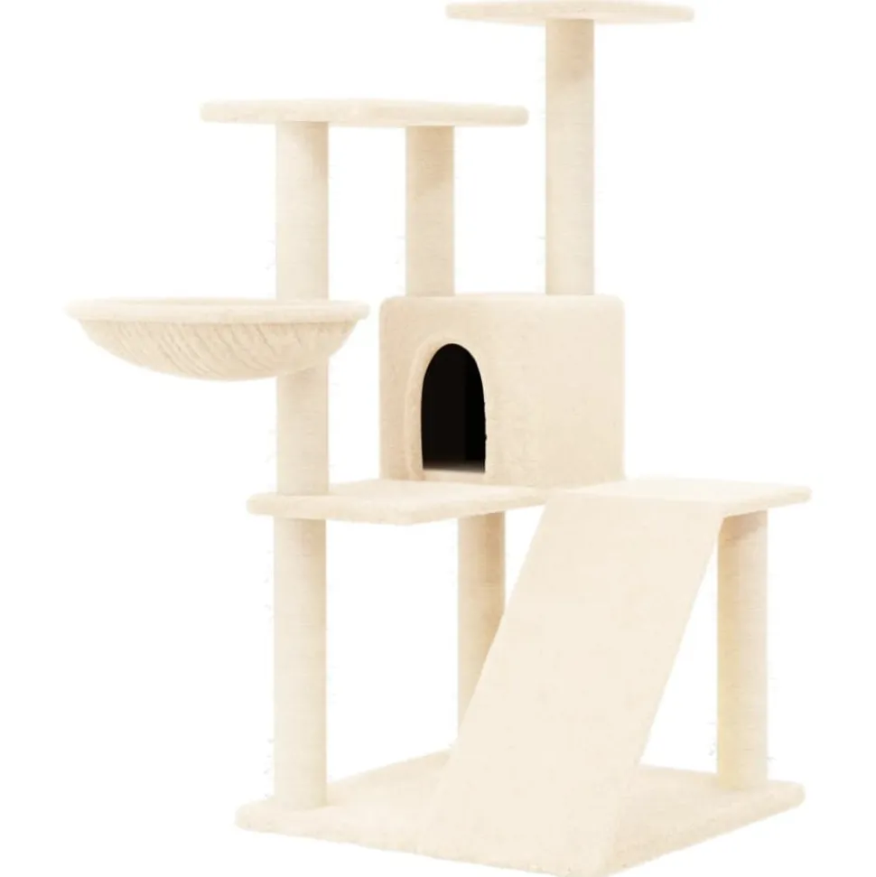 MAISON EXCLUSIVE - Arbre à chat avec griffoirs en sisal crème 94 cm