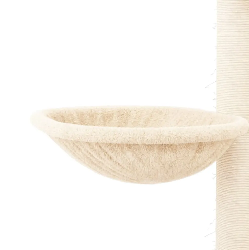MAISON EXCLUSIVE - Arbre à chat avec griffoirs en sisal crème 94 cm