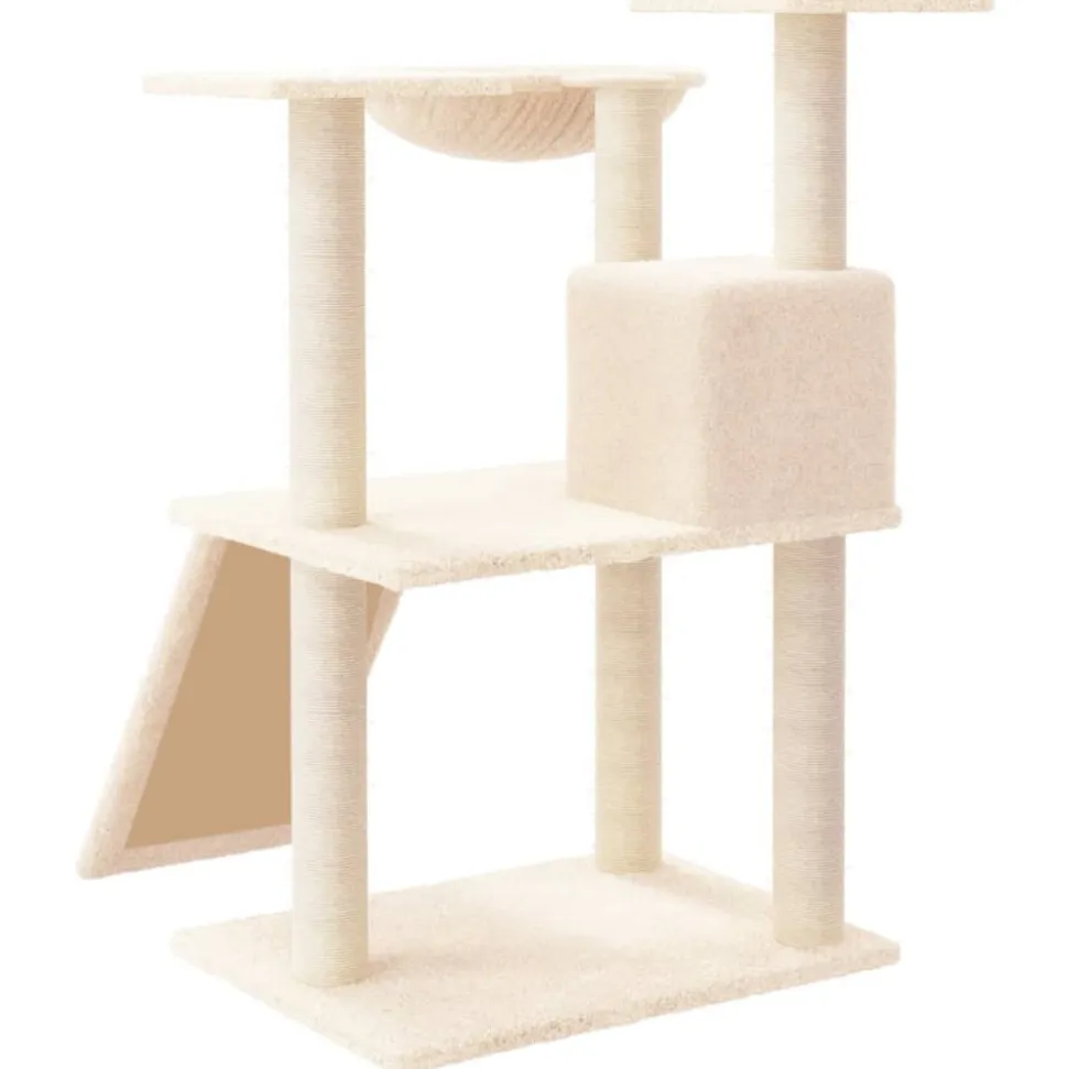 MAISON EXCLUSIVE - Arbre à chat avec griffoirs en sisal crème 83 cm