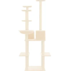 MAISON EXCLUSIVE - Arbre à chat avec griffoirs en sisal crème 167 cm