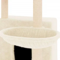 MAISON EXCLUSIVE - Arbre à chat avec griffoirs en sisal crème 132 cm