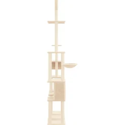 MAISON EXCLUSIVE - Arbre à chat avec griffoirs en sisal crème 279 cm