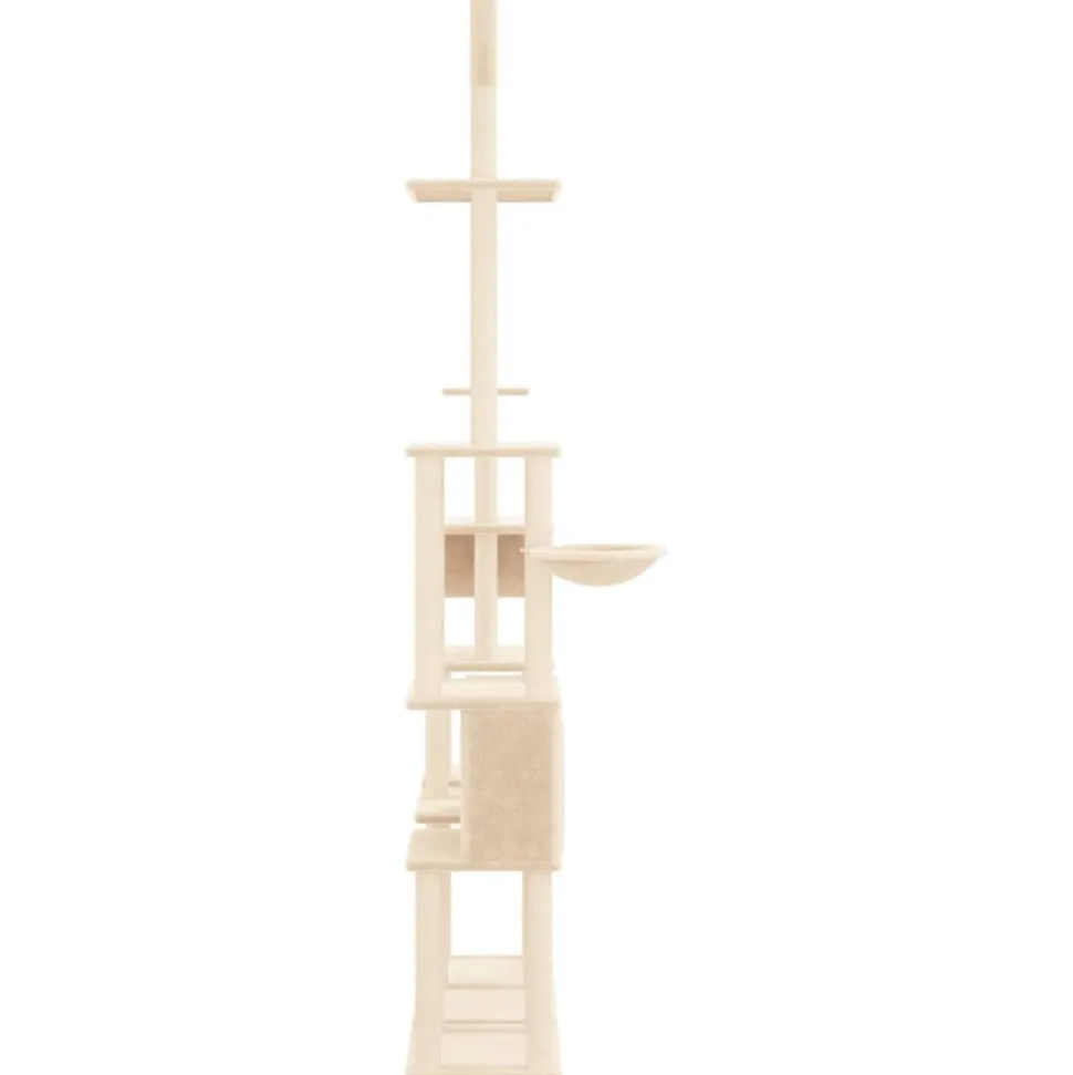 MAISON EXCLUSIVE - Arbre à chat avec griffoirs en sisal crème 279 cm