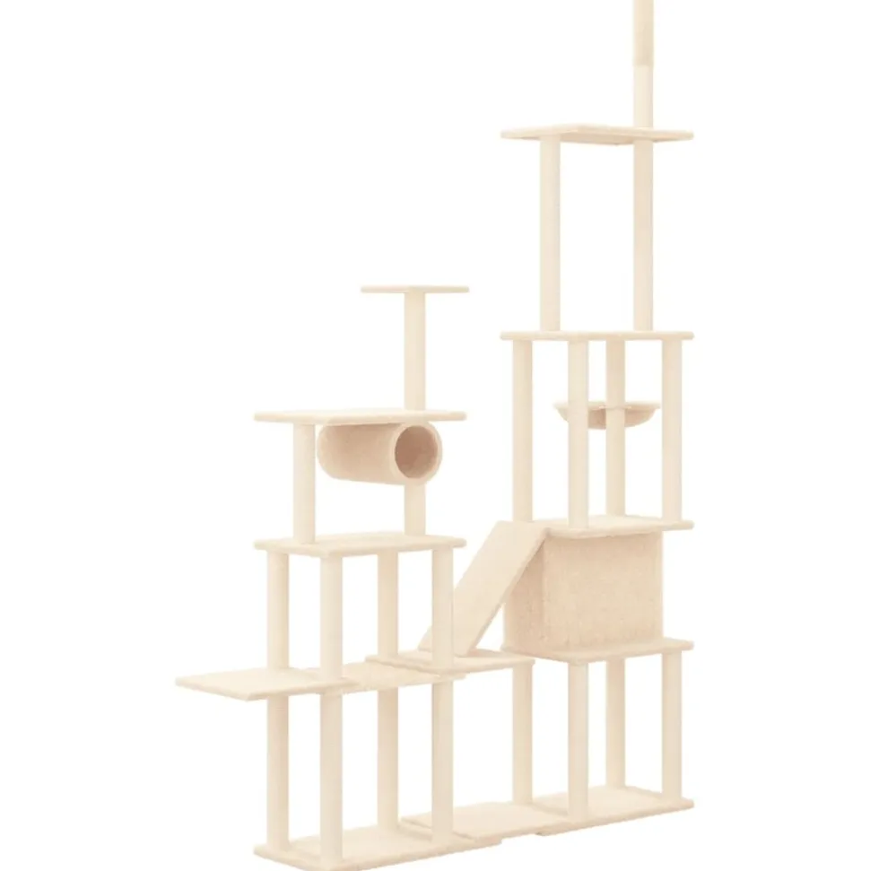 MAISON EXCLUSIVE - Arbre à chat avec griffoirs en sisal crème 279 cm