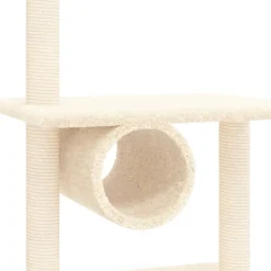 MAISON EXCLUSIVE - Arbre à chat avec griffoirs en sisal crème 279 cm