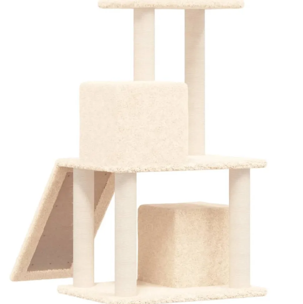 MAISON EXCLUSIVE - Arbre à chat avec griffoirs en sisal crème 82 cm