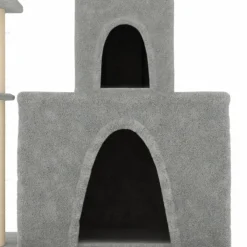 MAISON EXCLUSIVE - Arbre à chat avec griffoirs en sisal gris clair 83 cm