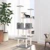 MAISON EXCLUSIVE - Arbre à chat avec griffoirs en sisal gris clair 167 cm