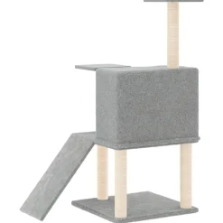 MAISON EXCLUSIVE - Arbre à chat avec griffoirs en sisal gris clair 109 cm