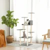 MAISON EXCLUSIVE - Arbre à chat avec griffoirs en sisal gris clair 153 cm