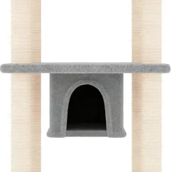 MAISON EXCLUSIVE - Arbre à chat avec griffoirs en sisal gris clair 169 cm