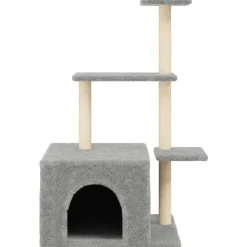 MAISON EXCLUSIVE - Arbre à chat avec griffoirs en sisal gris clair 110 cm