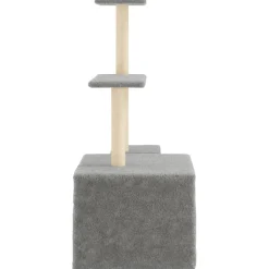 MAISON EXCLUSIVE - Arbre à chat avec griffoirs en sisal gris clair 110 cm