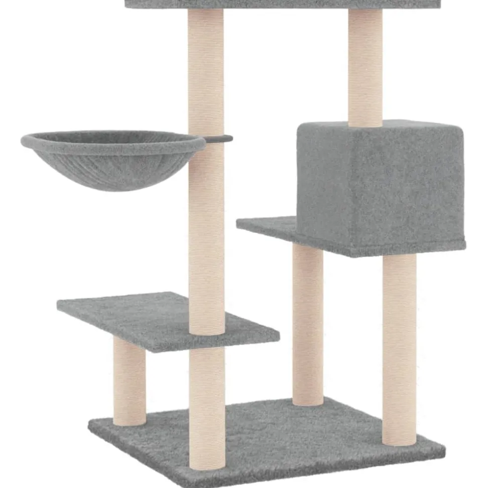 MAISON EXCLUSIVE - Arbre à chat avec griffoirs en sisal gris clair 82,5 cm