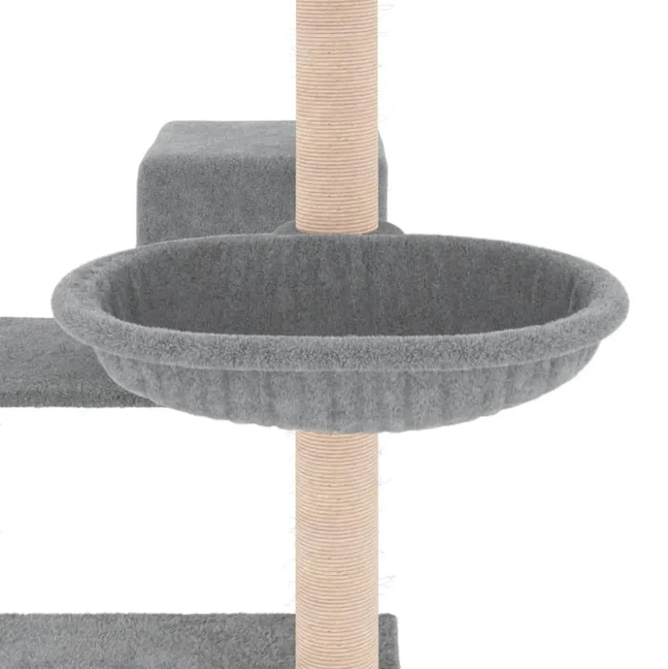 MAISON EXCLUSIVE - Arbre à chat avec griffoirs en sisal gris clair 82,5 cm